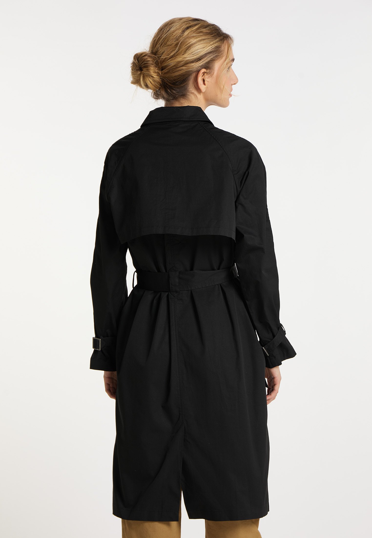 Dreimaster trenchcoat schwarz Clearance